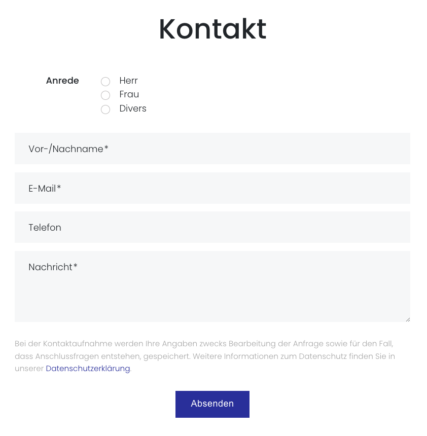 Formular Teil 2: Standard Formularfelder einbinden | firstvoucher®